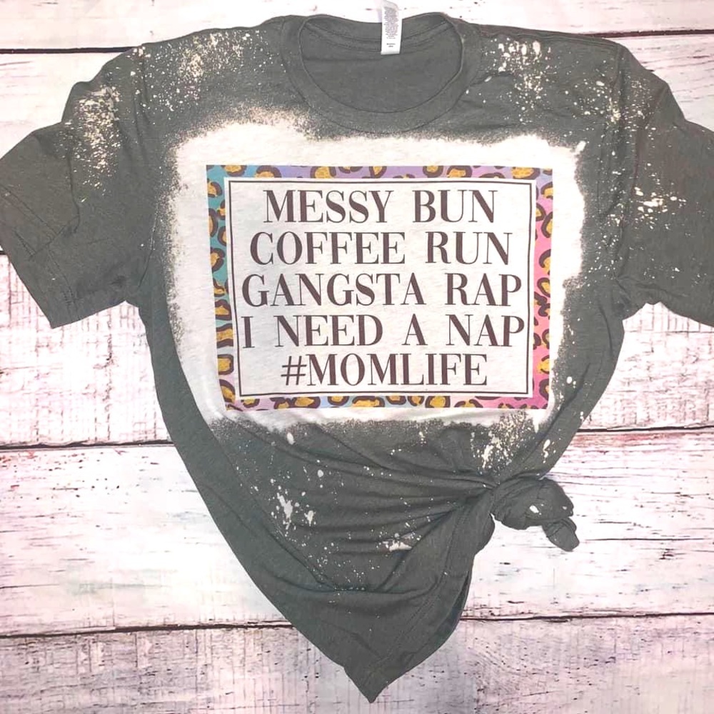 Momlife Bleached Tee